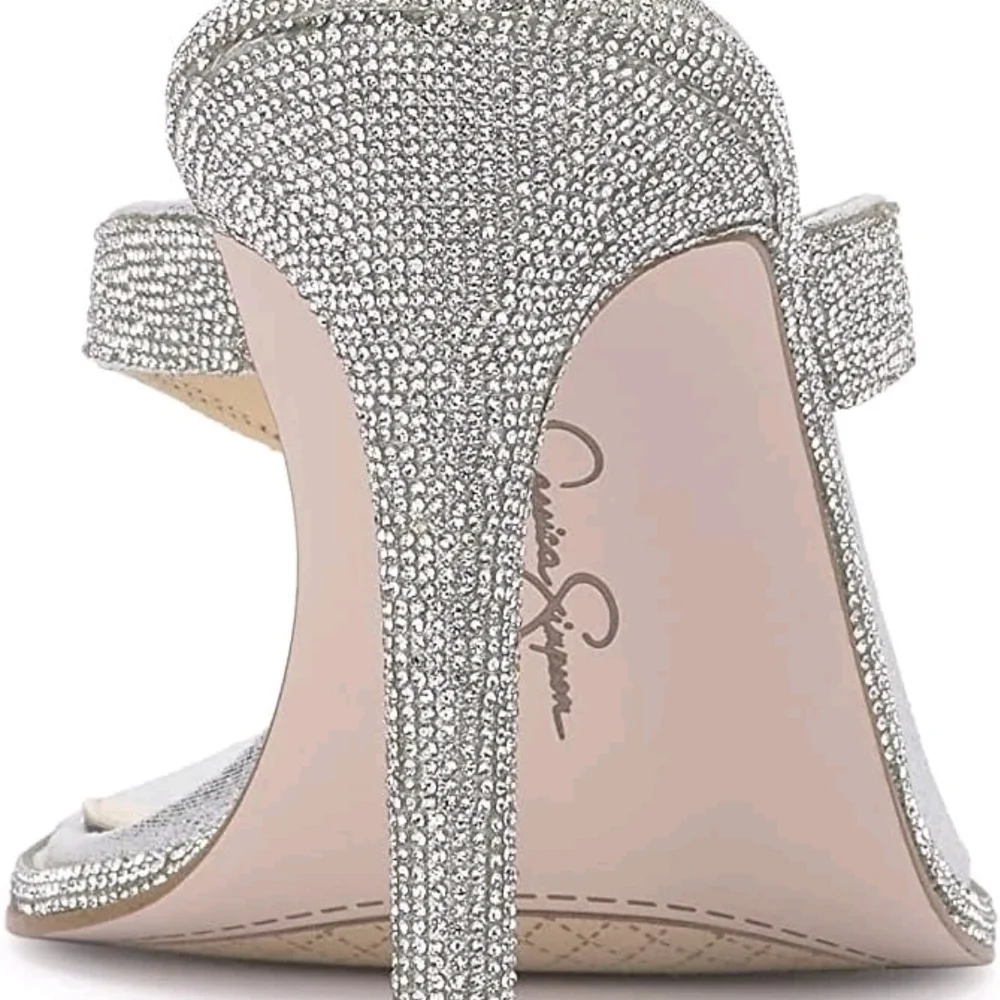 Elegant Silver Women's Heels
